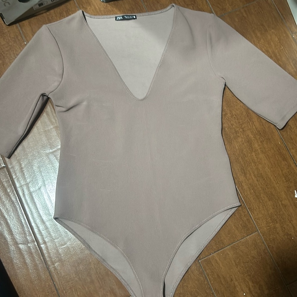 Compressed bodysuit Blush-Nude color